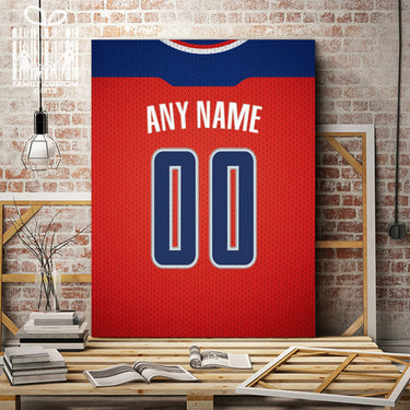Washington Jersey Custom Canvas Print Wall Art for Boy Girl Men Women Basketball Personalized Canvas Art